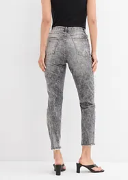 Mom jeans met destroyed effecten, high waist, bonprix