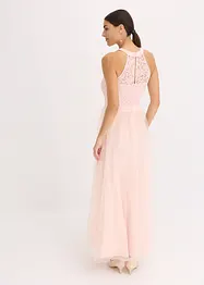 Maxi jurk met kant en een rok van tule, bonprix