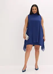Chiffon jurk met sjaalkraag, bonprix
