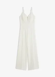 Jumpsuit met kant en spaghettibandjes, bonprix