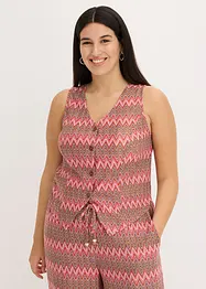 Gilet met gehaakte look, bonprix