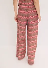 Zachte jersey broek in gehaakte look, bonprix