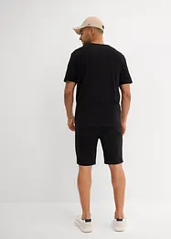 T-shirt en shirt bermuda (2-dlg. set) van biologisch katoen, bonprix