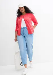 Gebreid vest met ronde hals, bonprix