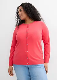 Gebreid vest met ronde hals, bonprix