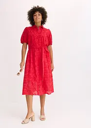Blousejurk met broderie anglaise borduurwerk, van puur katoen, bonprix
