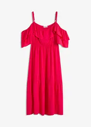Jurk met volants van gestructureerde viscose, bonprix