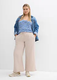 Gebloemde top van soepele viscose, bonprix