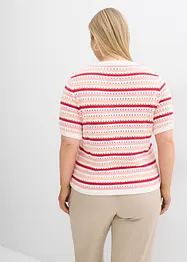 Geribd shirt met strepen, bonprix