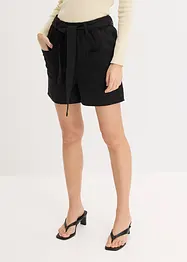 Twill short met ceintuur, bonprix
