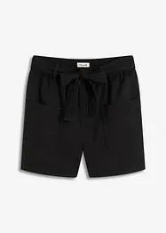 Twill short met ceintuur, bonprix