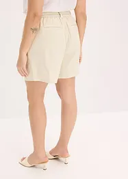 Twill short met ceintuur, bonprix