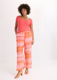 Wijde broek met batikprint, bonprix