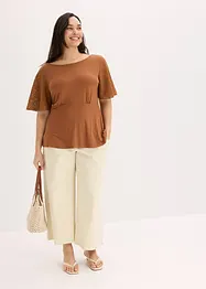 Shirt met kanten mouwen, bonprix