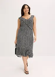 Jersey jurk met volants, bonprix