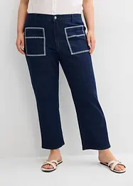 High waist straight jeans cropped, bonprix