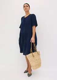 Mousseline jurk met broderie anglaise, bonprix