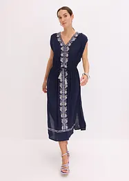 Boho midi jurk met borduursel, bonprix