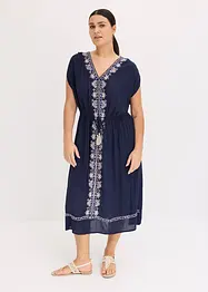 Boho midi jurk met borduursel, bonprix