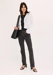 Kort vest in gehaakte look, bonprix