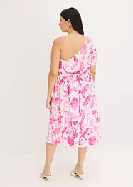One shoulder jurk van gestructureerde viscose, bonprix
