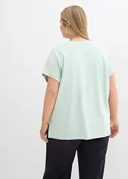 T-shirt met verlengde achterkant van zwaar katoen, bonprix