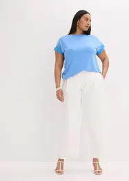 Viscose shirt met kant, bonprix