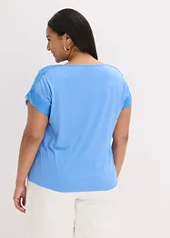Viscose shirt met kant, bonprix