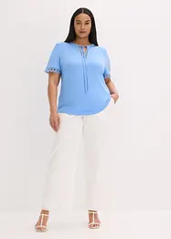 Shirt tuniek met kanten lint, bonprix