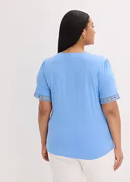 Shirt tuniek met kanten lint, bonprix
