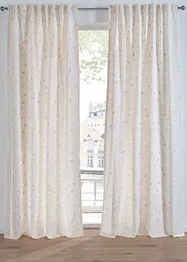 Gordijn met bloemmotief van gerecycled polyester (1 stuk), bonprix
