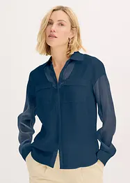 Transparante blouse met structuur, bonprix