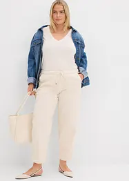 Barrel jeans met mid waist en comfortband, bonprix