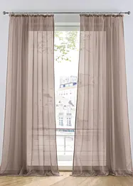 Transparant, effen gordijn (1 stuk), bonprix