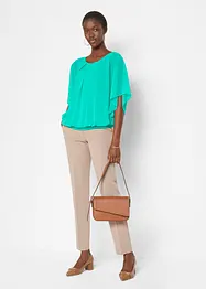 Chiffon blouse met ondershirt, bonprix