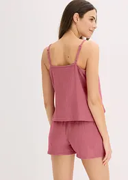 Shortama van mousseline met spaghettibandjes, bonprix