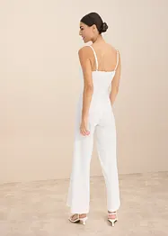 Jumpsuit met kant en spaghettibandjes, bonprix