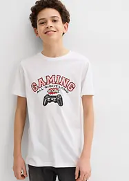 T-shirt (set van 2) met biologisch katoen, bonprix