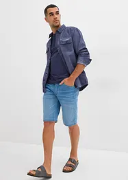 Henley shirt van puur katoen, korte mouw, bonprix