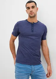 Henley shirt van puur katoen, korte mouw, bonprix