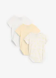 Baby rompertje met korte mouwen van biologisch katoen (set van 3), bonprix
