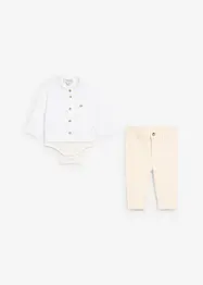 Body overhemd en chino (2-dlg. set) van puur katoen, bonprix