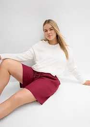Paperbag short met linnen, bonprix