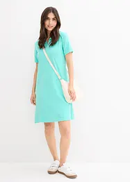 Frotté jurk met polokraag, bonprix