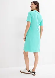 Frotté jurk met polokraag, bonprix