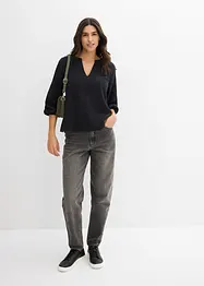 Oversized blouse van mousseline, bonprix