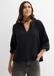 Oversized blouse van mousseline, bonprix