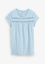 Katoenen shirt met kant, bonprix