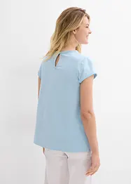 Katoenen shirt met kant, bonprix