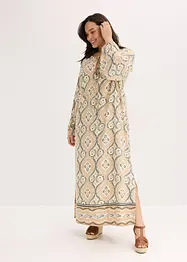 Gedessineerde kaftan jurk van vloeiende viscose, bonprix